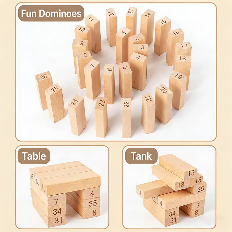 Building Block Number Stacking Edcational Strategy Game