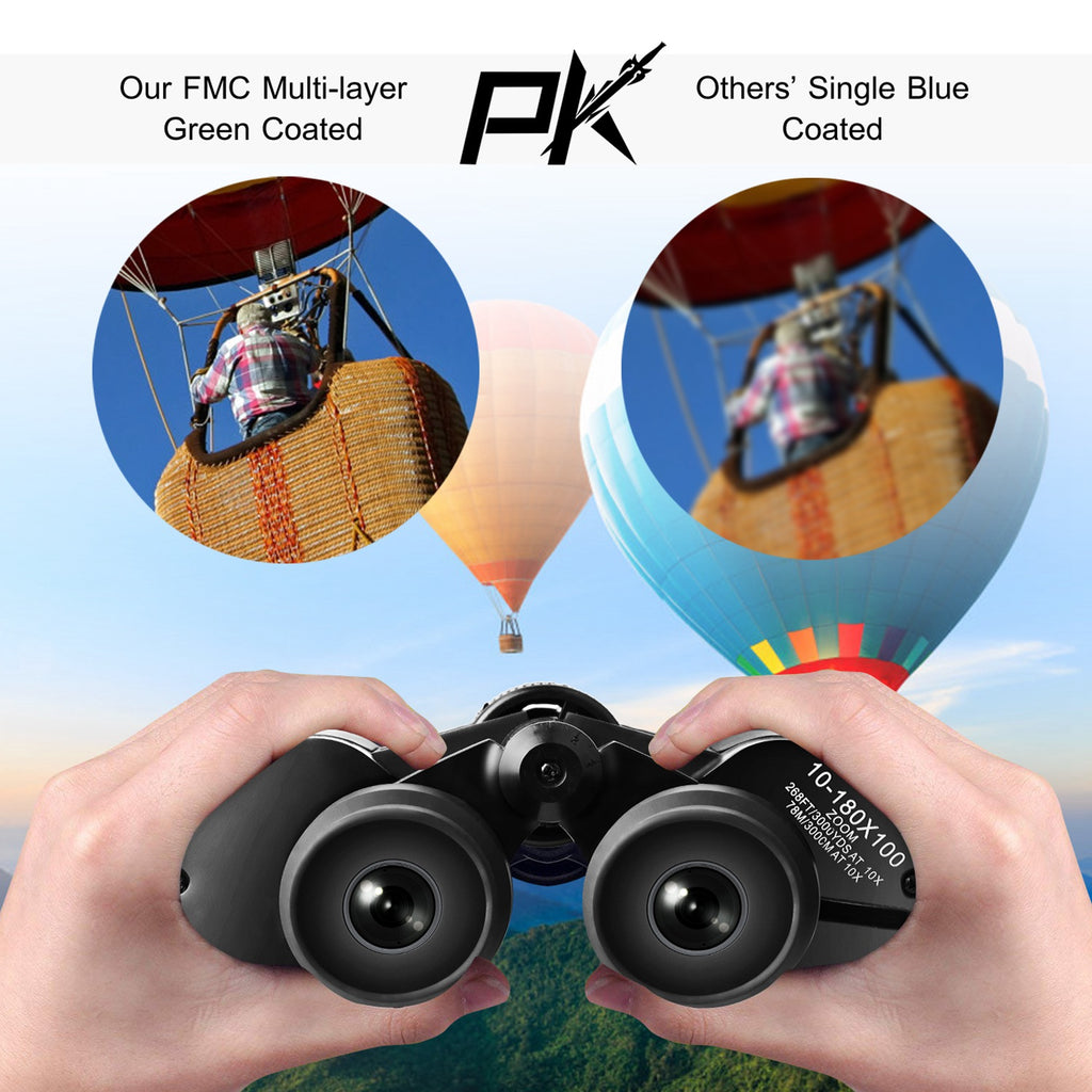 Zoom Binoculars With FMC Lens Low Light Night Vision For Bird Watching