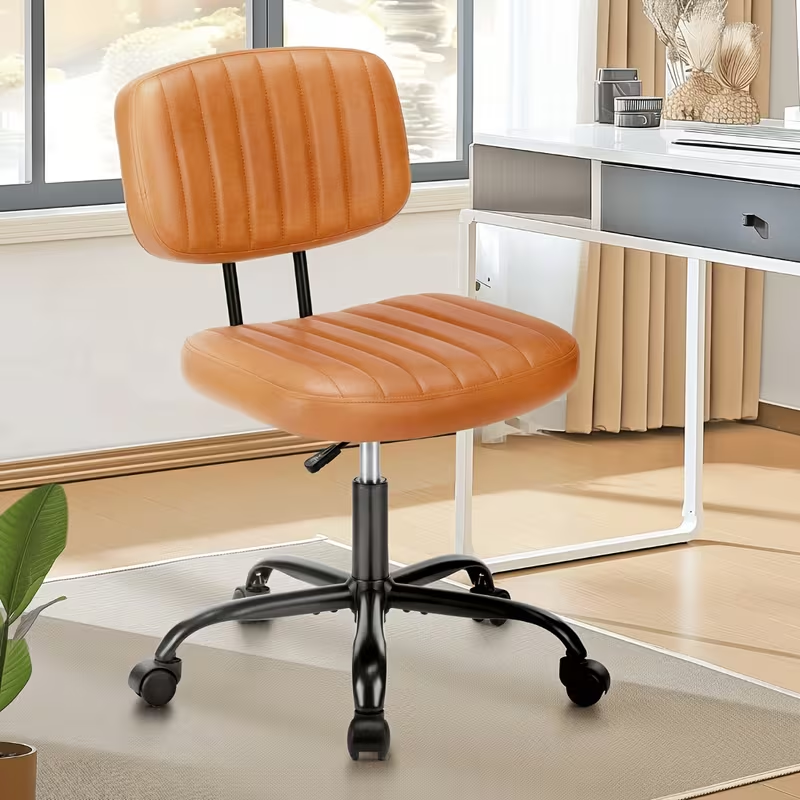 Adjustable Height Armless Office Desk Chair