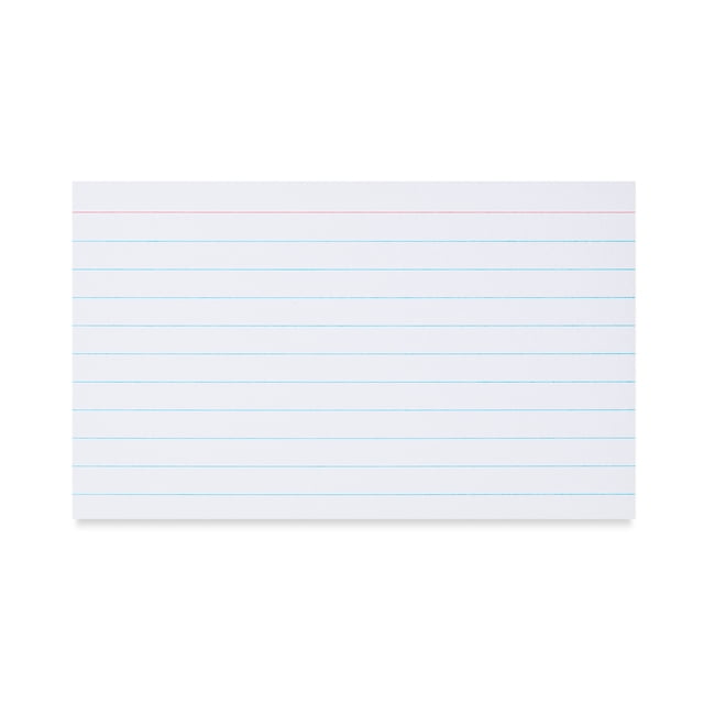 3 Pack Pen + Gear Index Cards, White, 300 Count 3"x5"
