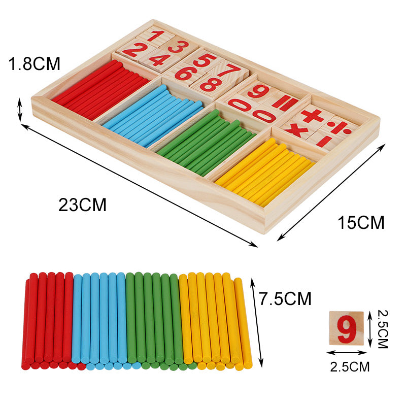 Wooden Montessori Math Learning Aid