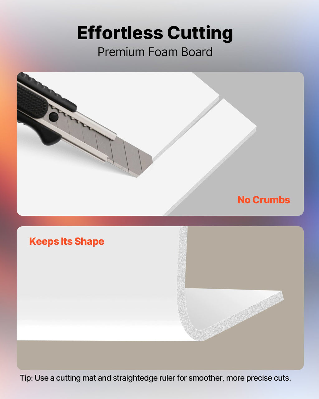 Foam Board, 12 Pack 24 X 36 Inch, 3/16 Inch Thickness Double Sided Foam