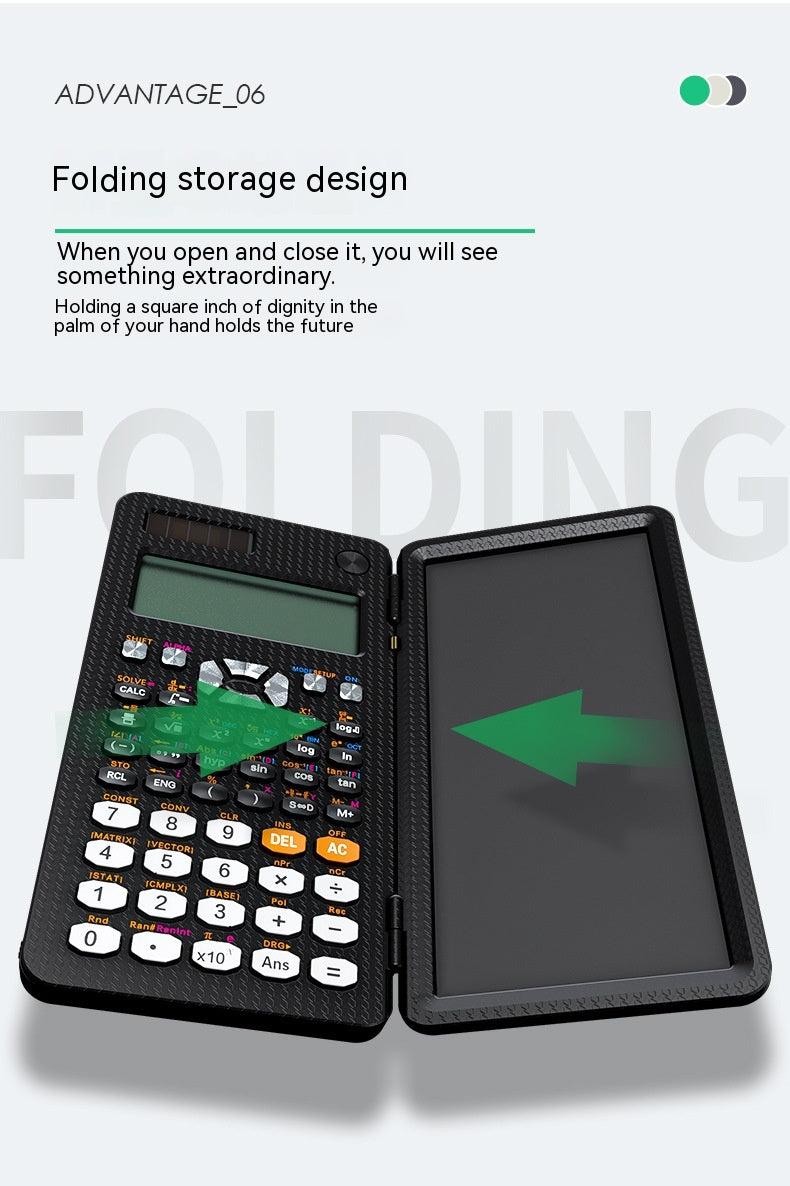 2 In 1 Foldable Scientific Calculator Handwriting Tablet With Learning Function