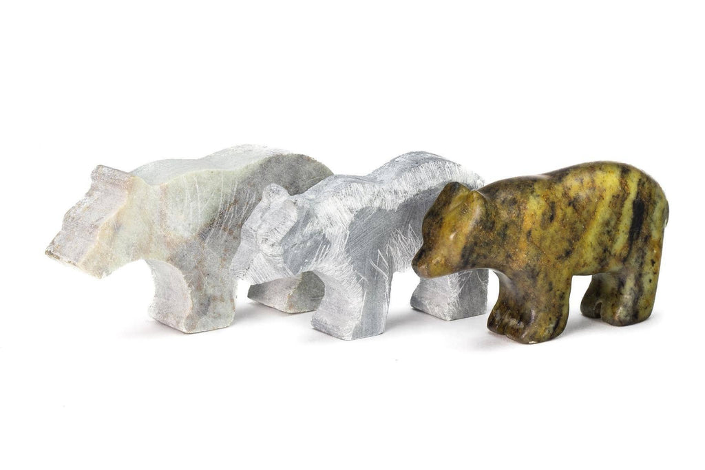 DIY Bear Soapstone Carving Kit for Kids
