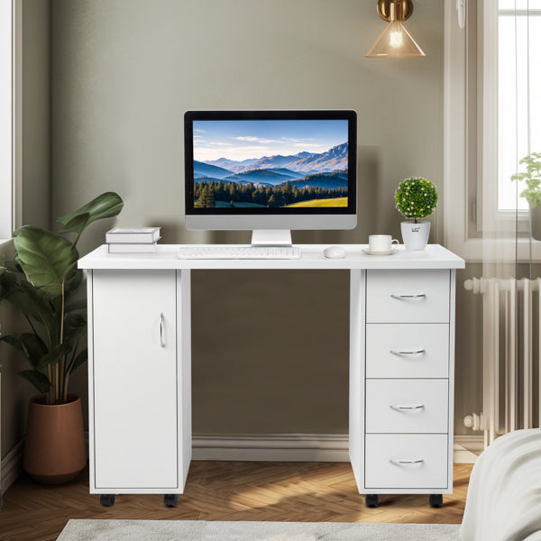 Compact Computer Desk On Wheels