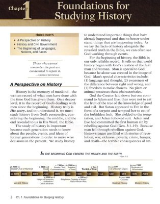 Abeka World History and Cultures in Christian Perspective, Third Edition (Used)