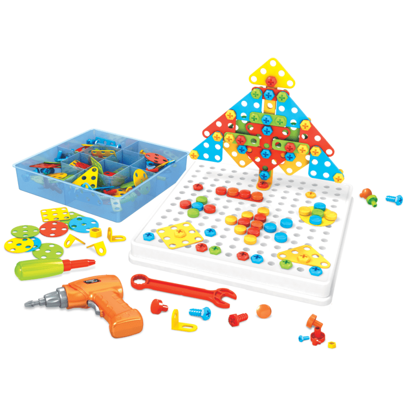 CREATE, DRILL & BUILD STEAM Activity Set Develop hand-eye coordination, along with fine and gross motor skills