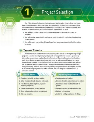 9th Grade STEM Project Guide | Teacher Key | Used Like New