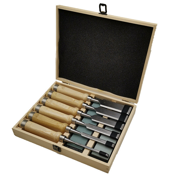 6 Piece Wood Handle Chisels Woodworking Set Woodworking Tools