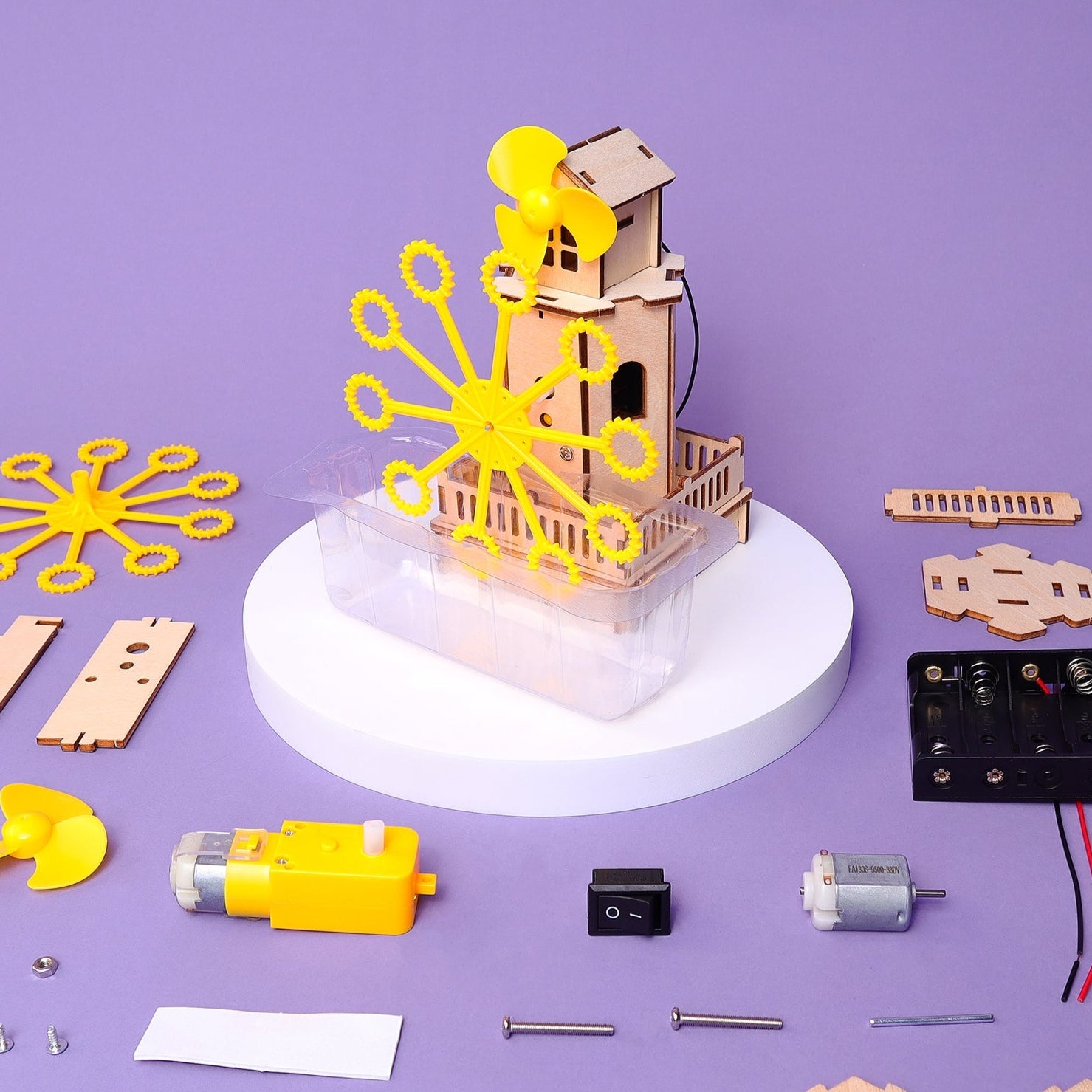 DIY Bubble Machine Kit – Educational STEM Toy for Kids