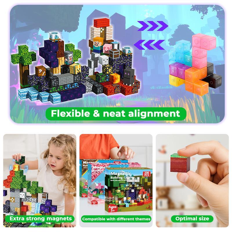 200pcs Magnetic Block Educational Toys
