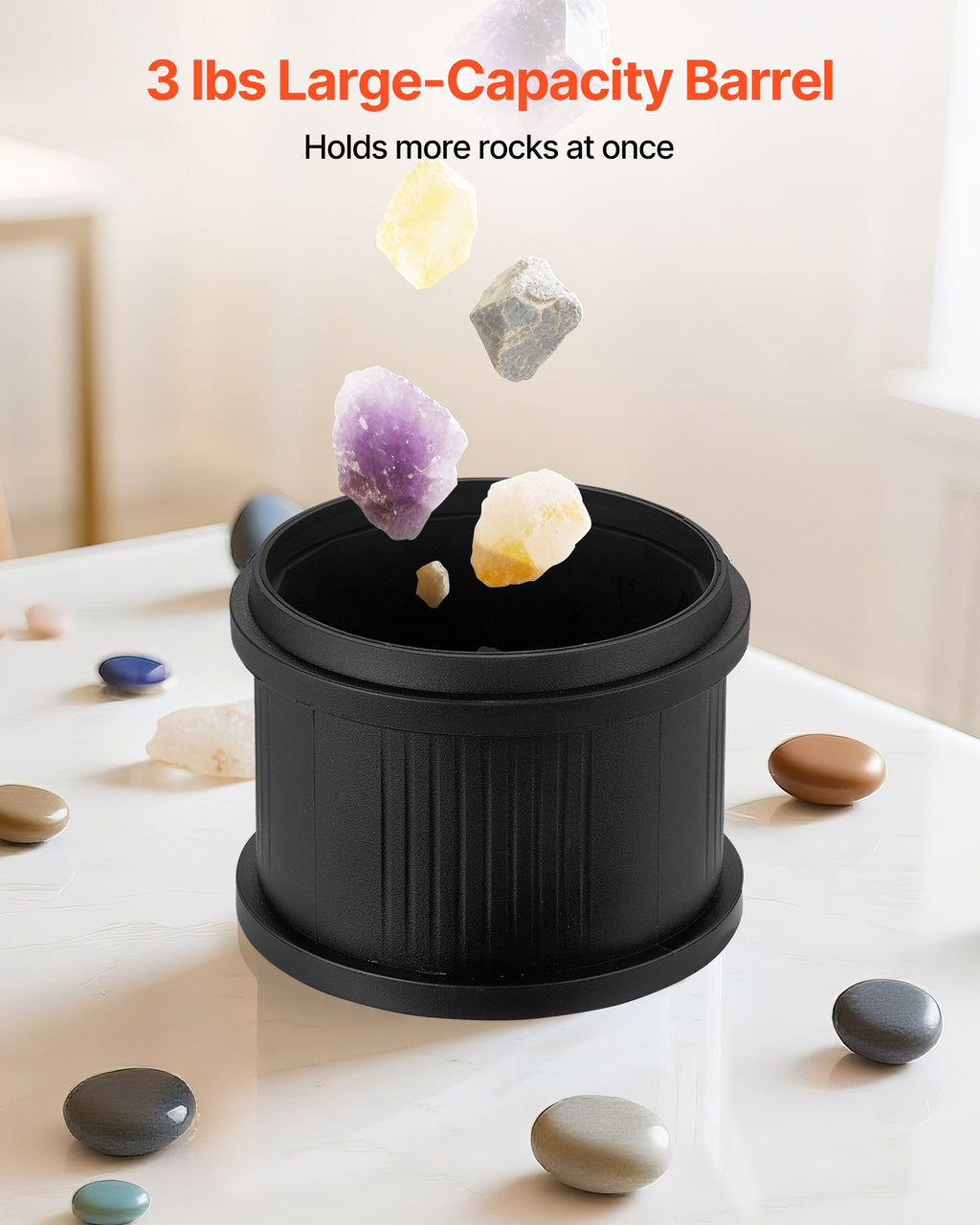 Rock Tumbler Kit, 3 Lbs Rock Polishing Kit
