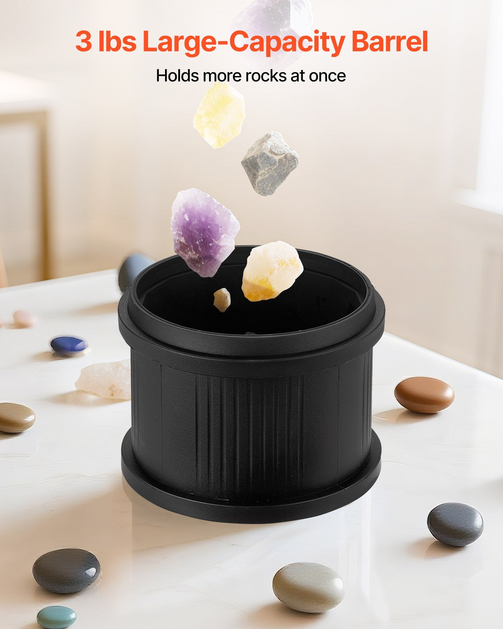 Rock Tumbler Kit, 3 Lbs Rock Polishing Kit