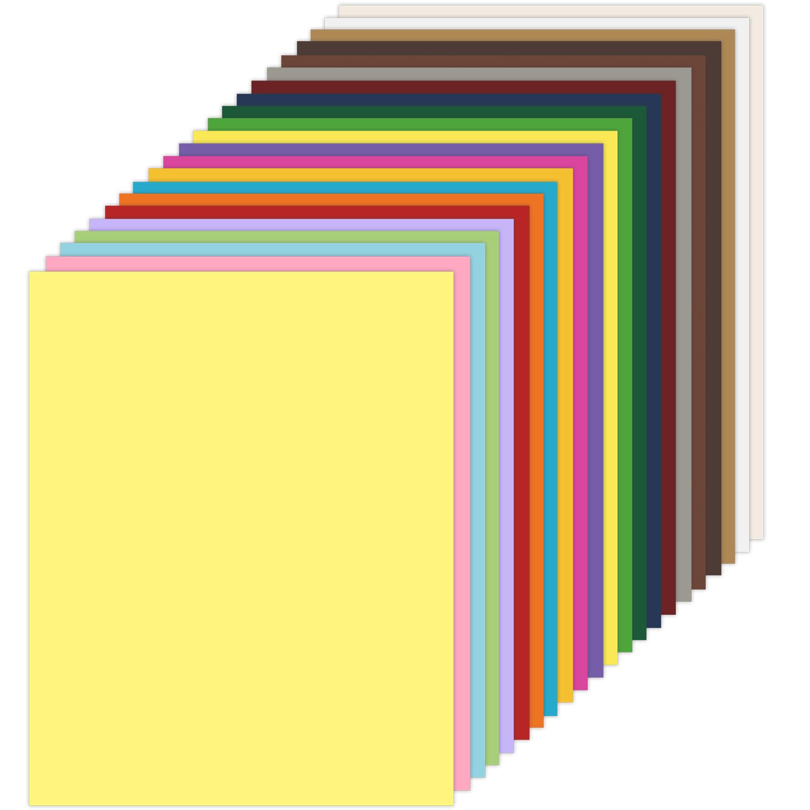 132 Sheets Colored Card Stock