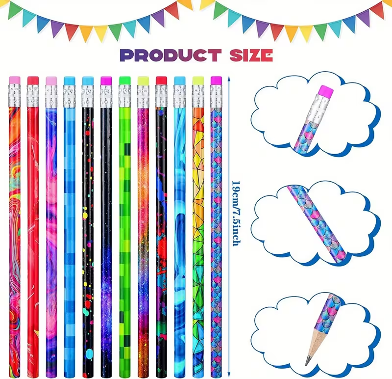 Pack of 50 Colorful Pencils