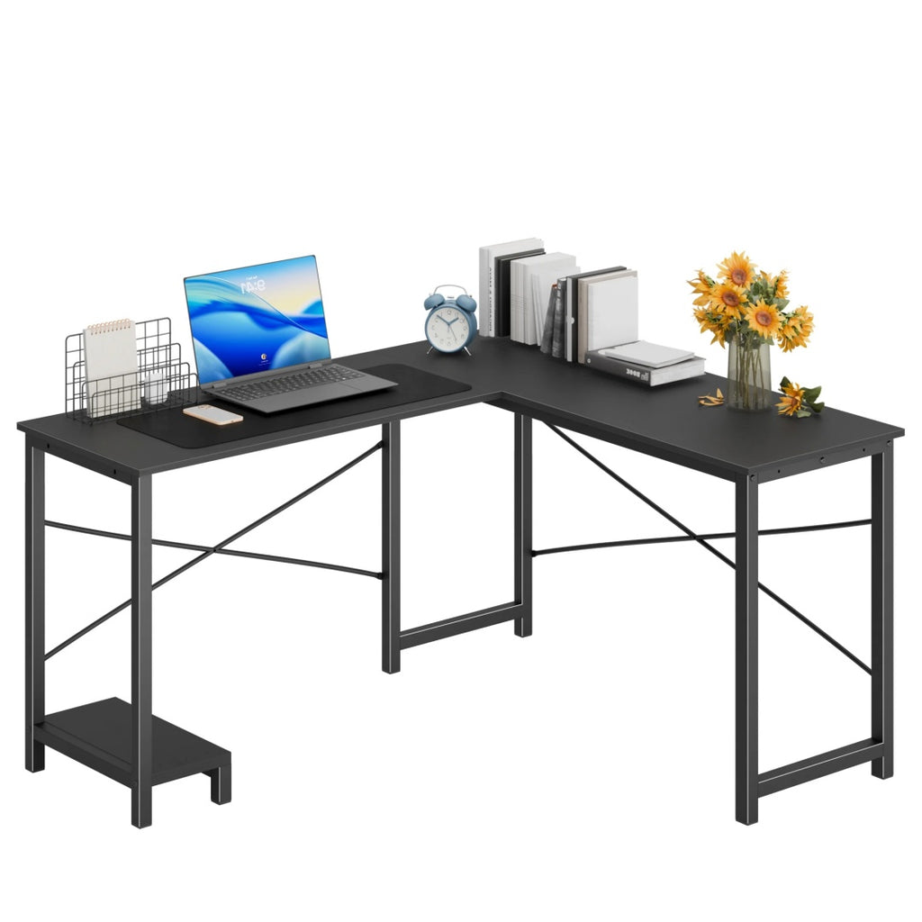 49-Inch L Shaped Desk With CPU Stand & Side Bag