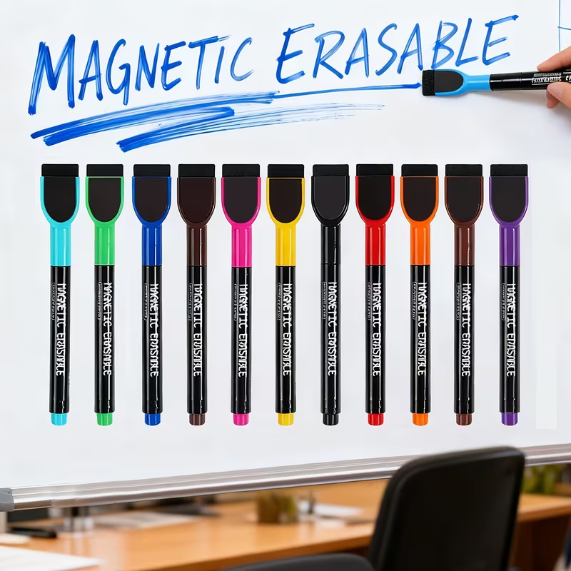 12 Pack Dry Erase Magnetic Markers