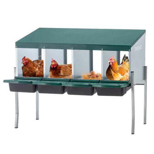 4-Hole Chicken Nest, With Legs And Cover To Protect Eggs