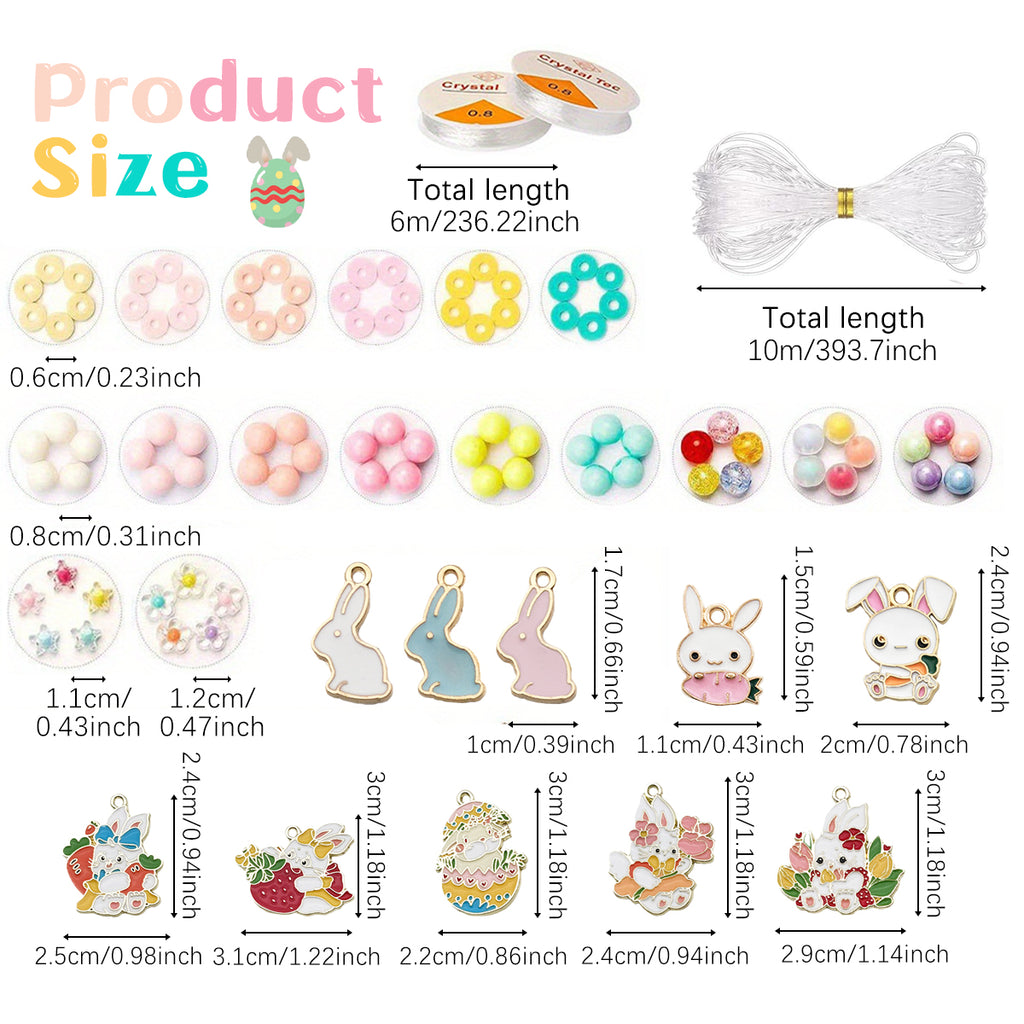 8243 pcs Jelly Color Clay Beads For Bracelet Making Kit