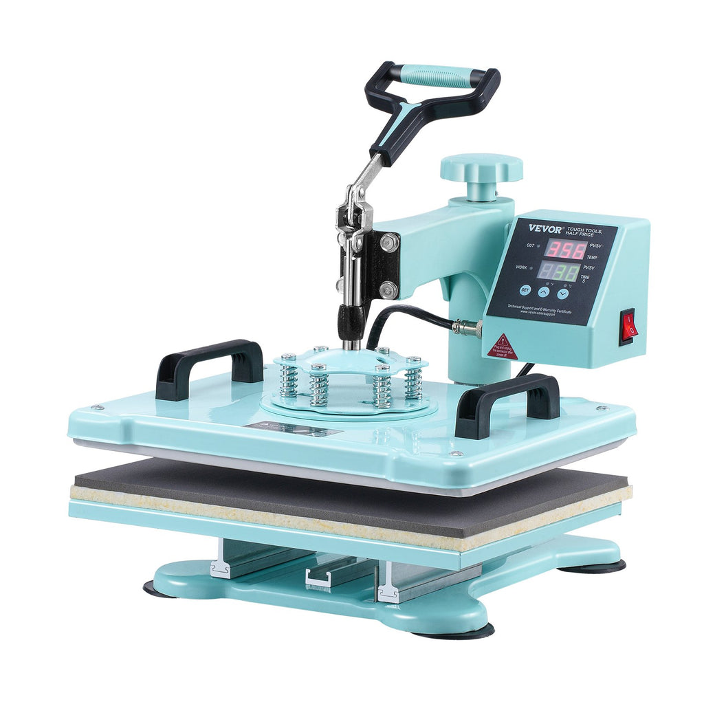 Heat Press Machine 12x15 In 5 In 1 With 30oz Tumbler Press