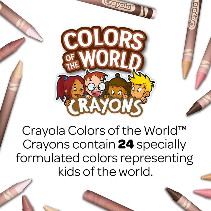 Crayola Crayon Tub 168 Count wIth Colors of the World