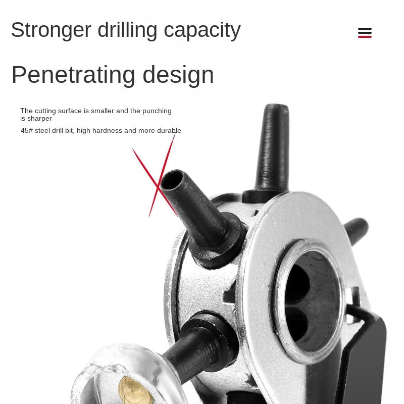 Multi-Functional Industrial Manual Leather Punching Pliers