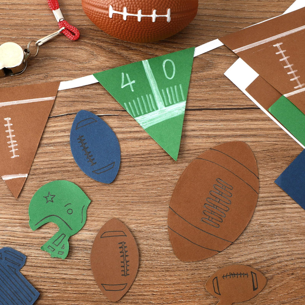 JULBEAR 30 Sheets Colored Cardstock, 5 Football Colors