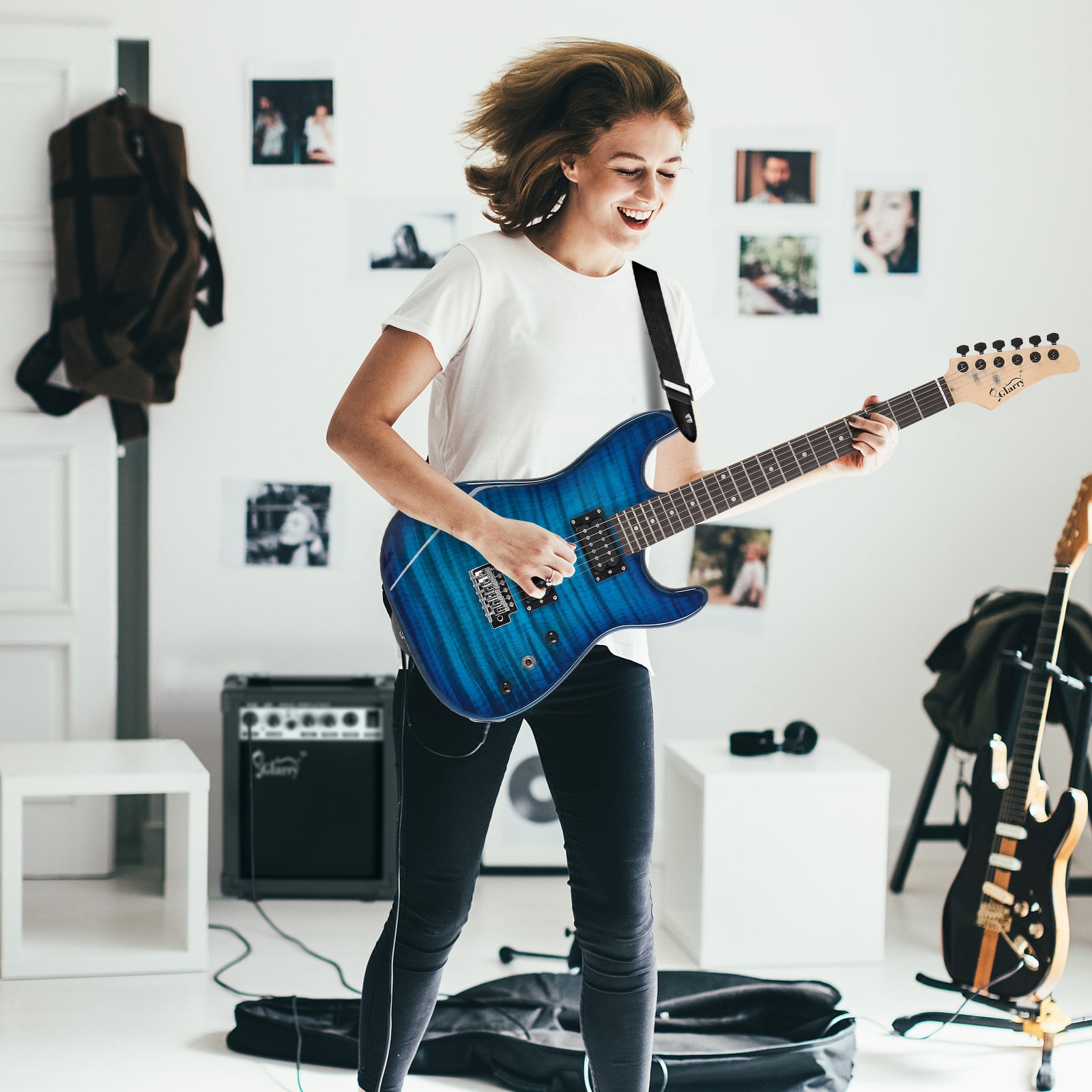 ST Electric Guitar, Speaker Set