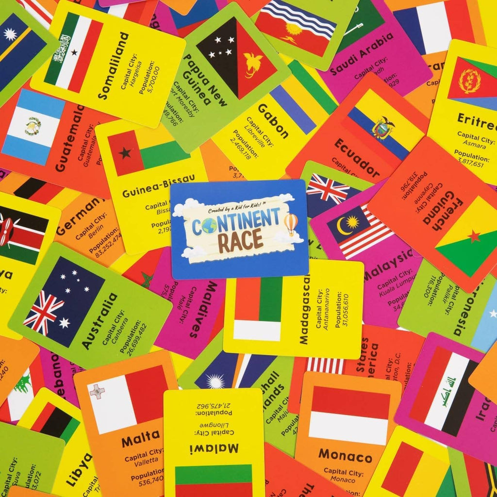 CONTINENT RACE: Geography Educational Game for Kids