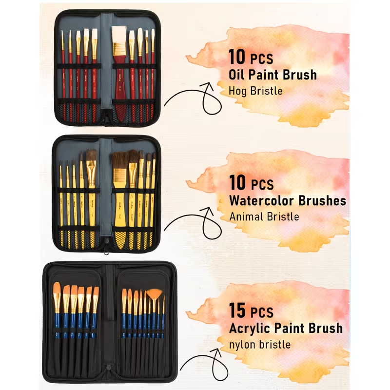 Wood Easel Artist Set
