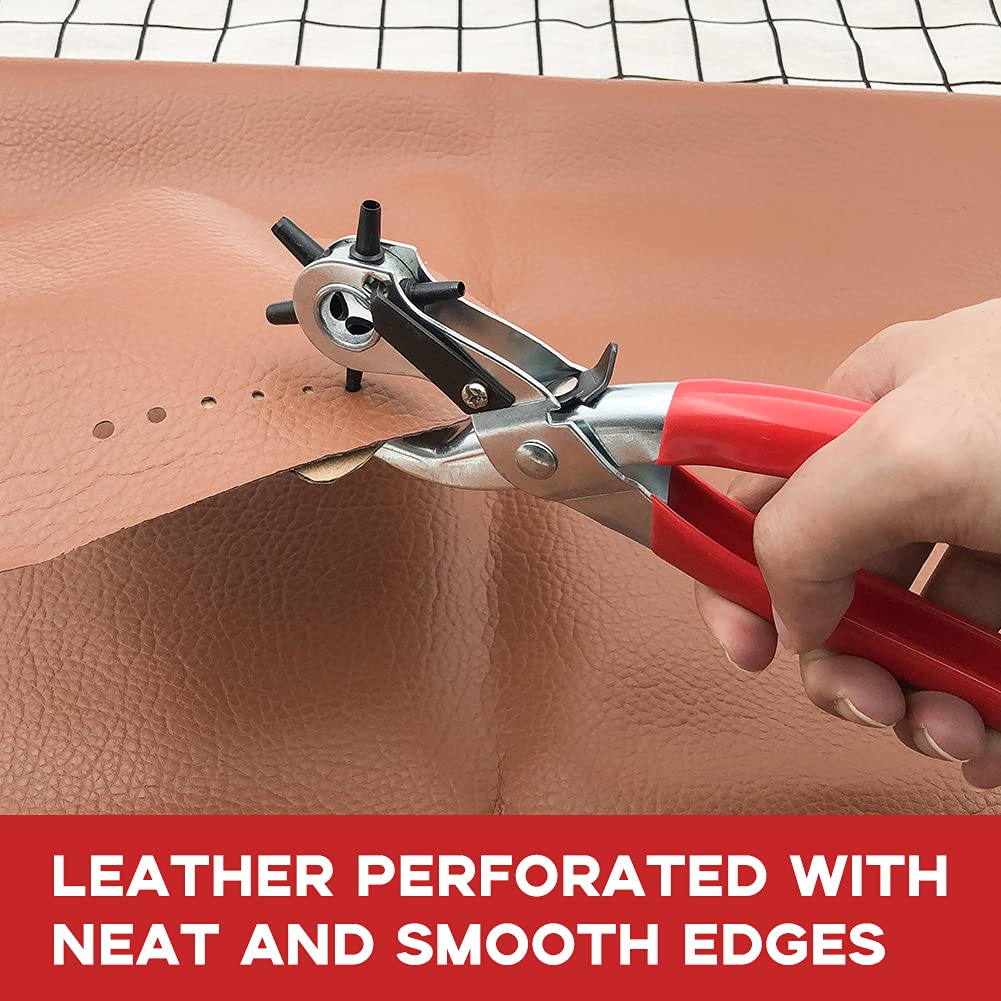 Multi-Functional Industrial Manual Leather Punching Pliers