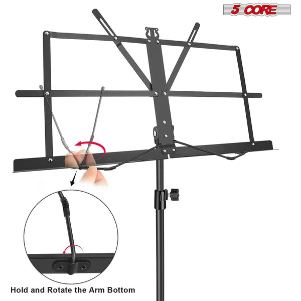 5 Core Music Stand Adjustable