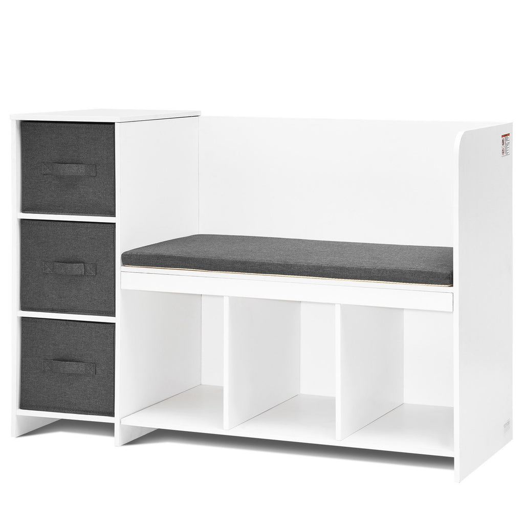Kids Reading Nook Bench With Storage