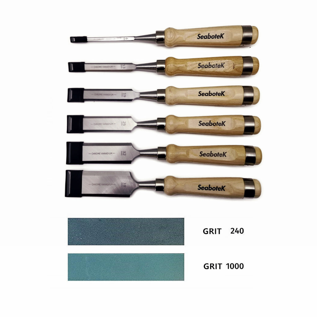 6 Piece Wood Handle Chisels Woodworking Set Woodworking Tools