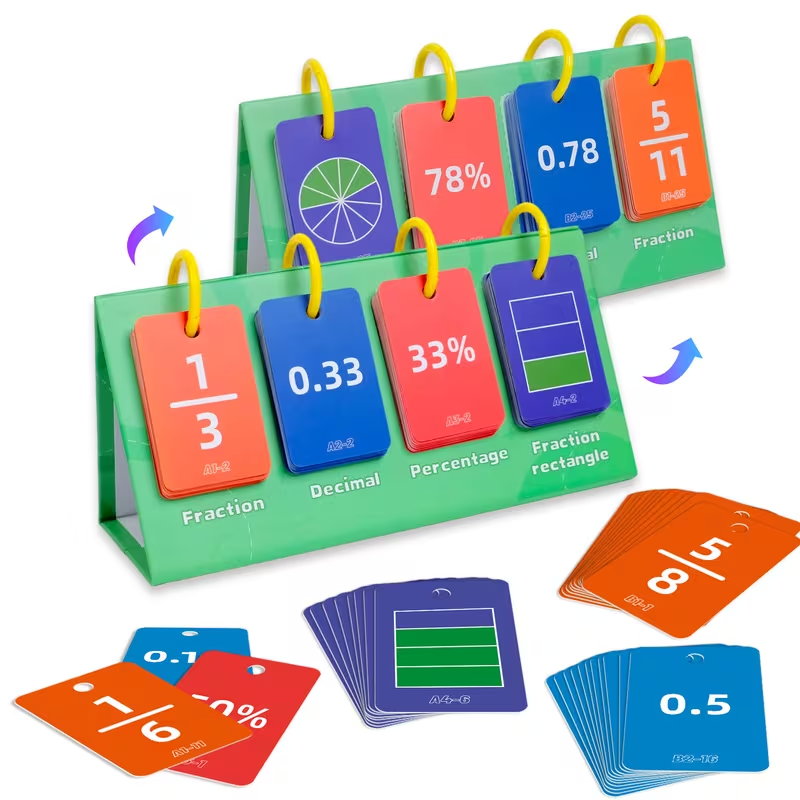 Fraction Flip Chart Math Manipulatives
