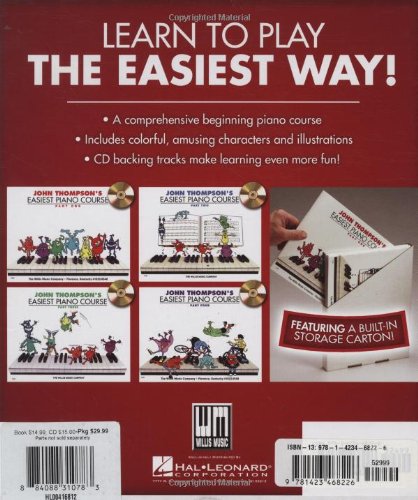 John Thompson's Easiest Piano Course Complete | 4-Book Boxed Set with Online Audio | Step-by-Step Piano Lessons for Beginners