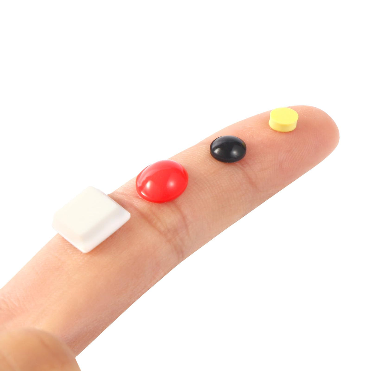 Bump Dots for Visually Impaired 165 Pcs Combo Pack(Red,Yellow,Black,White) Braille Stickers Raised Tactile Dots