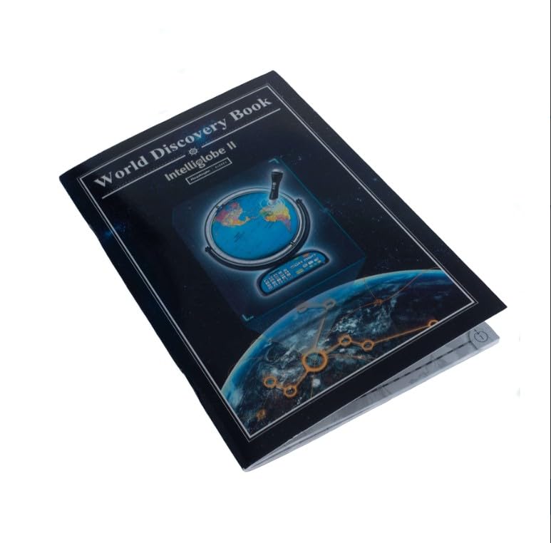 Intelliglobe II Interactive Educational Globe with Intelli-Pen  & World Discovery Book – Geography, History & STEM Learning