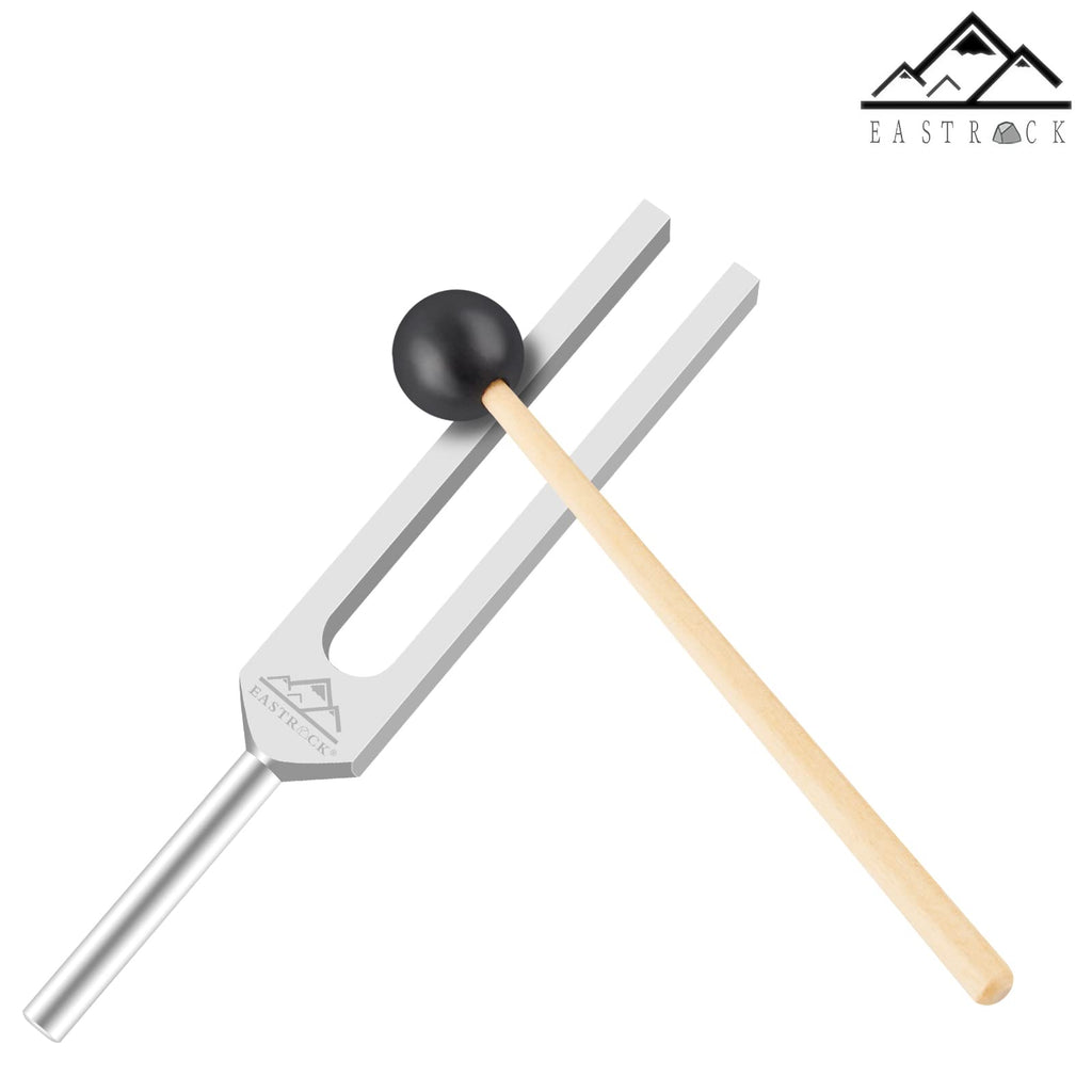 EASTROCK 528 Hz Tuning Fork with Silicone Hammer and Cleaning Cloth