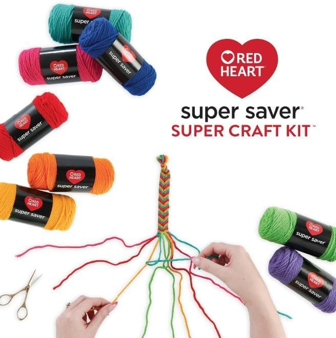 12 Pack Red Heart Craft Yarn for Crocheting and Knitting
