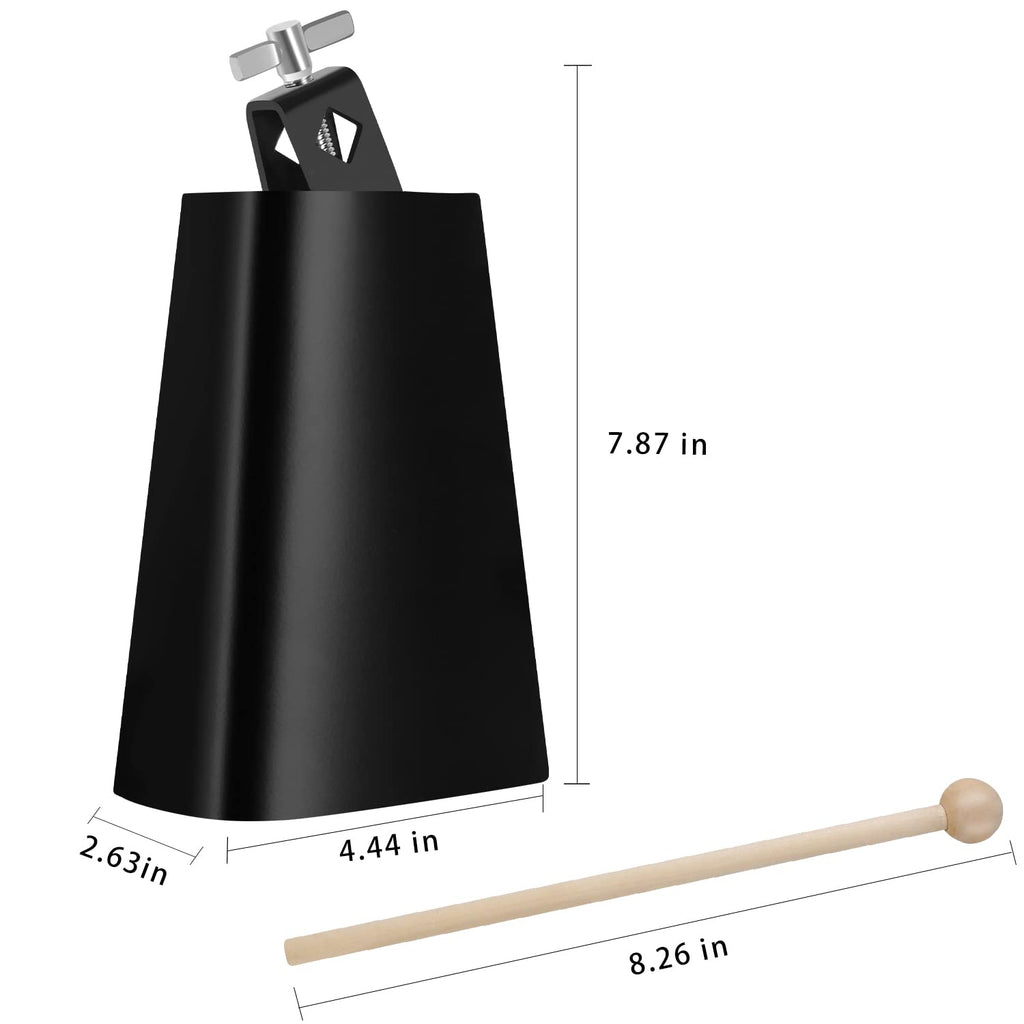 Eastrock 6 inch Cow Bells Noise Makers Hand Percussion with Stick