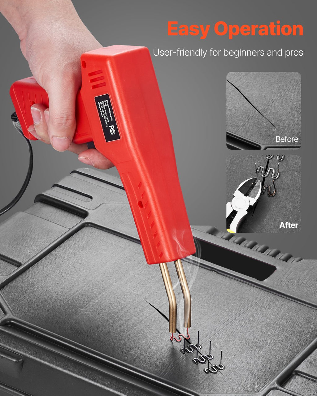 Plastic Welder, 100W Plastic Welding Gun With 800PCS Hot Staples