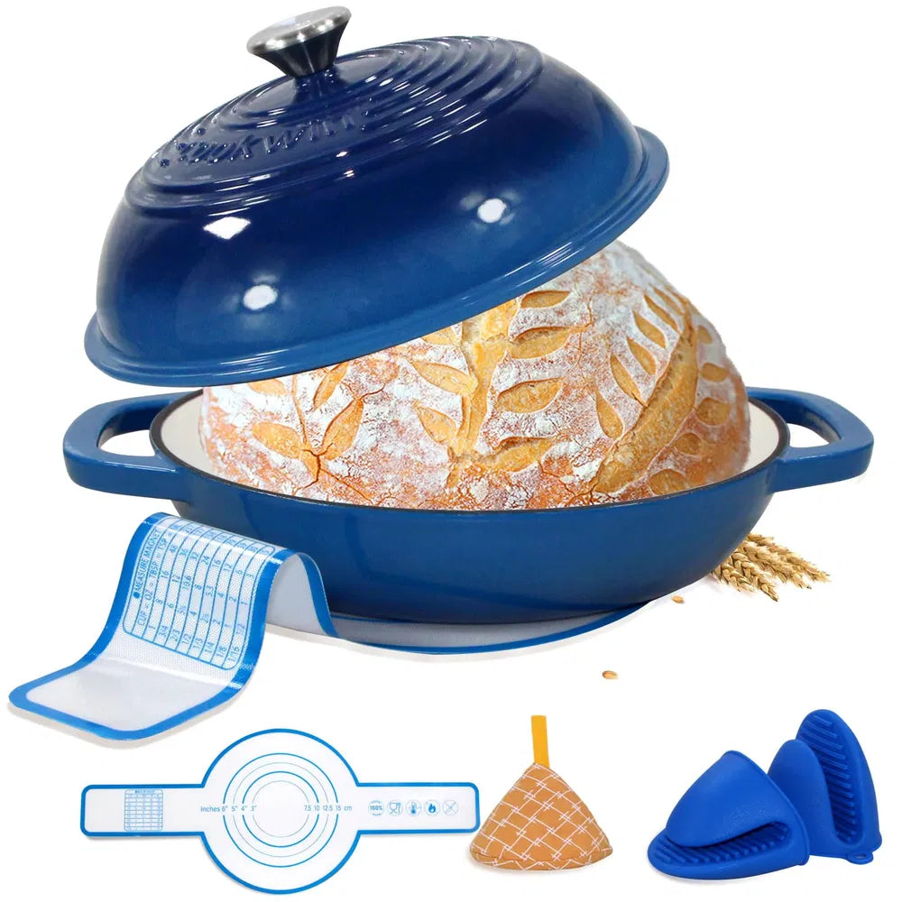 Dutch Oven For Sourdough Baking - with Silicone Mat,