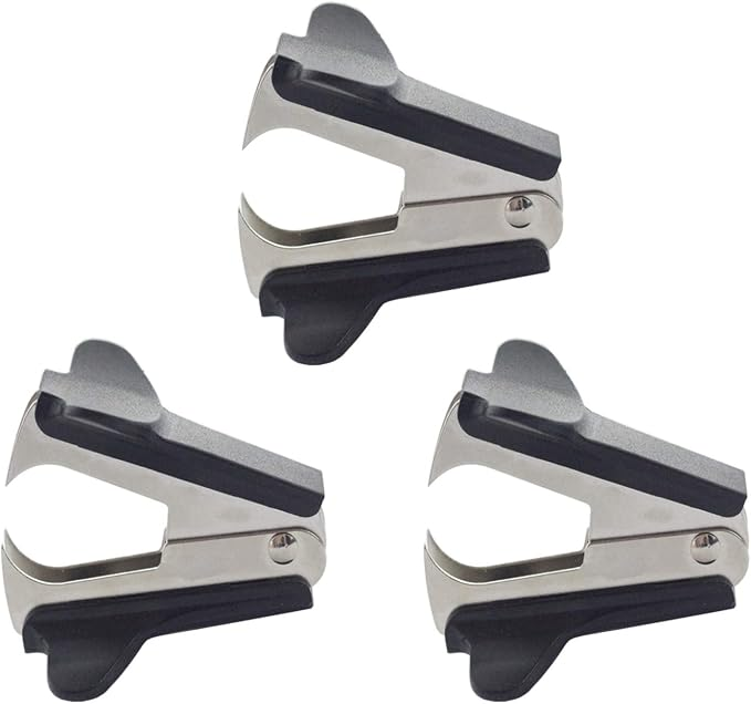 3 Pack Staple Remover Black