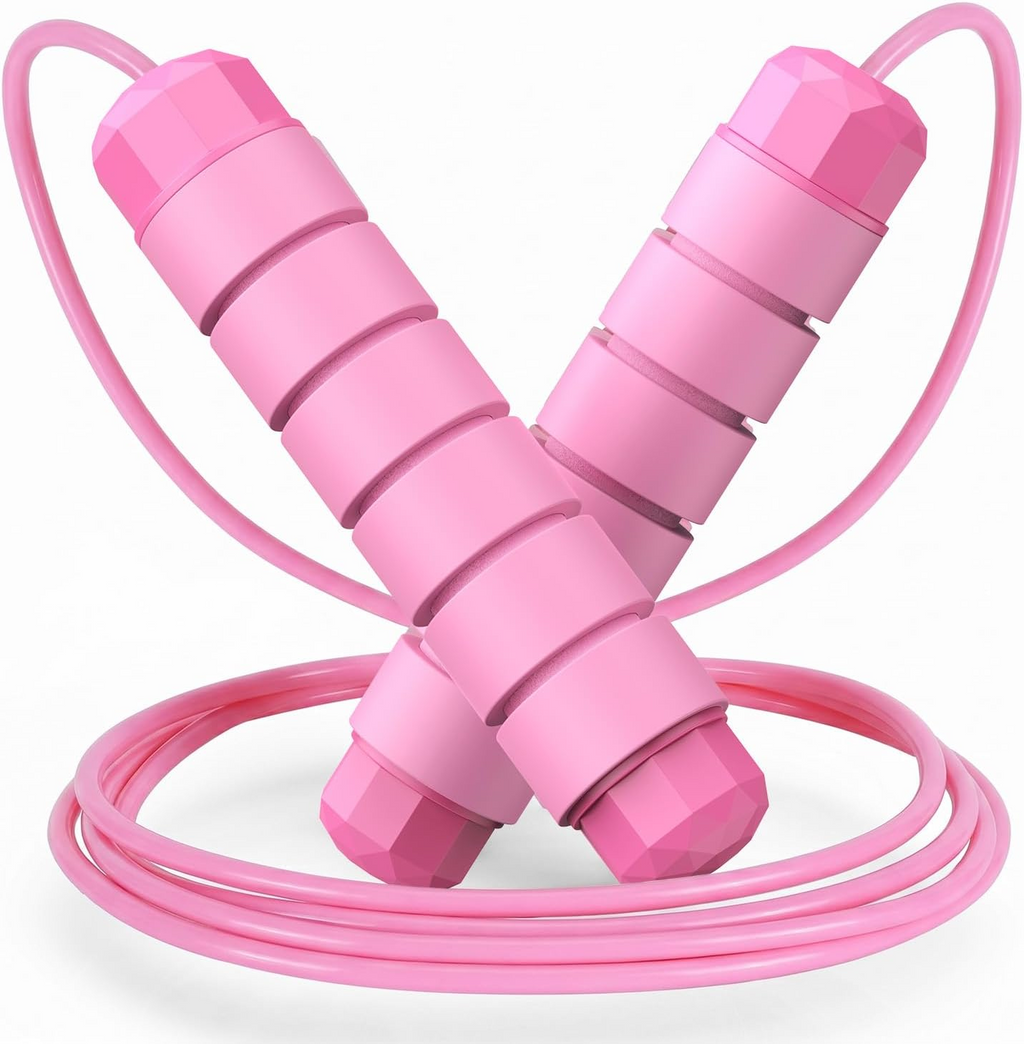 Educational Adjustable Speed Jump Rope – PE Fitness, Coordination, Endurance &amp; Gross Motor Skills Choose Black or Pink
