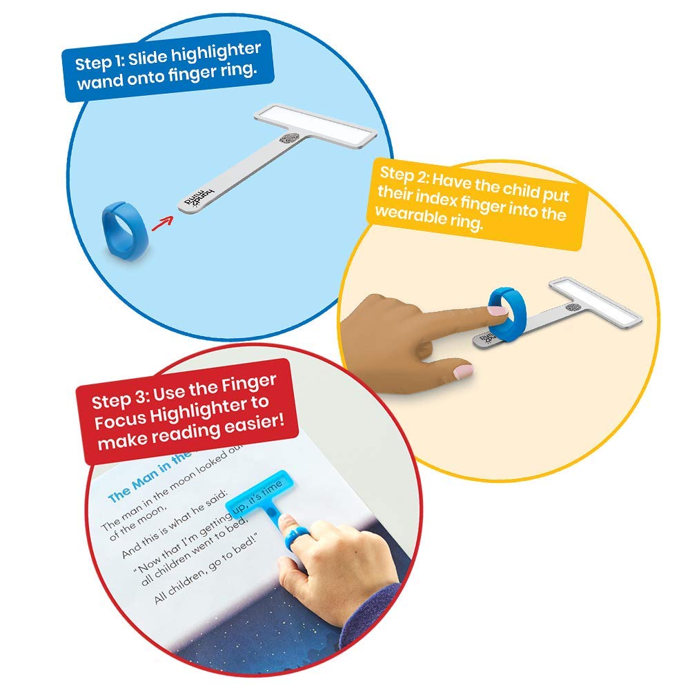 hand2mind FingerFocus Highlighter, Guided Reading Strips