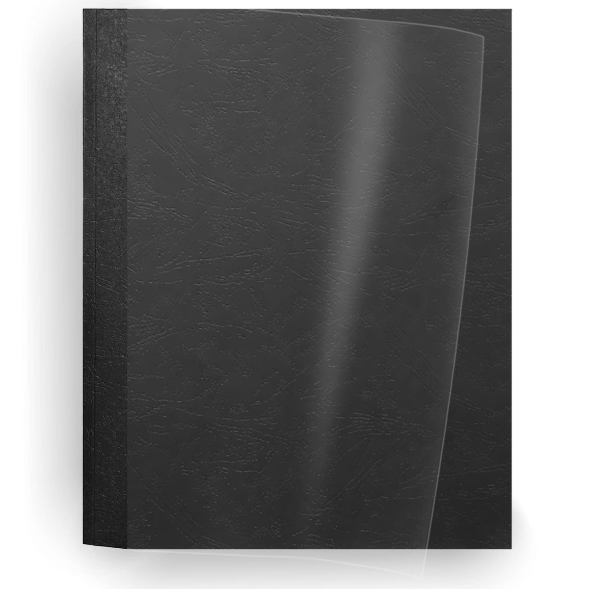 Binditek Thermal Binding Presentation Covers, 1/8 Inch Spine,Black, 20 Pack