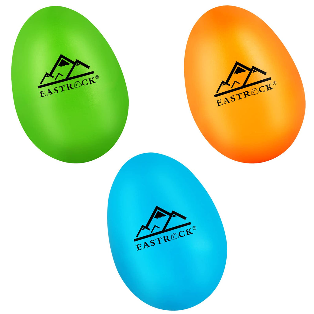 EastRock 6 PCS Plastic Egg Shaker Set Blue Green Orange Maracas