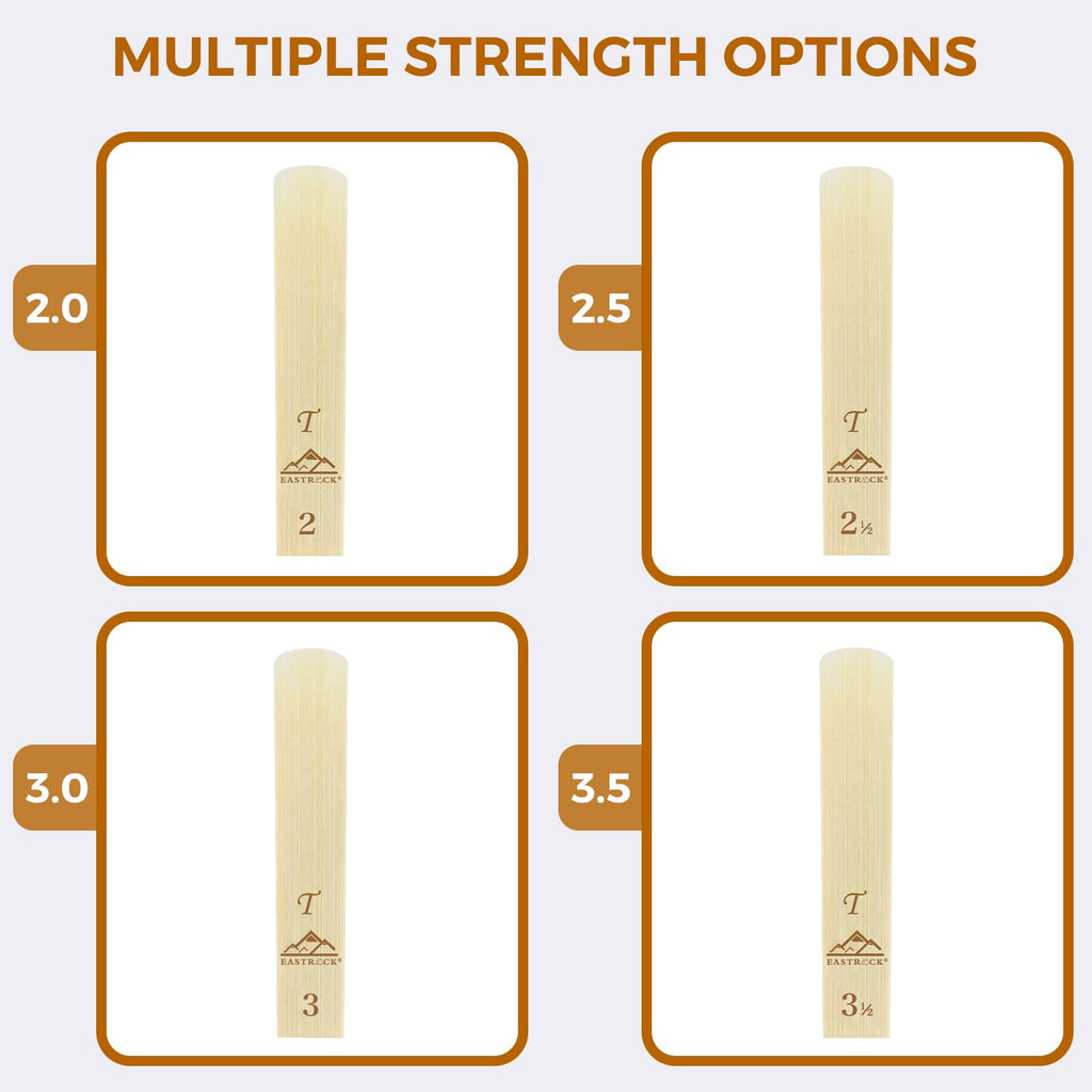 EASTROCK Bb Clarinet Reeds 2.5 10 Pack