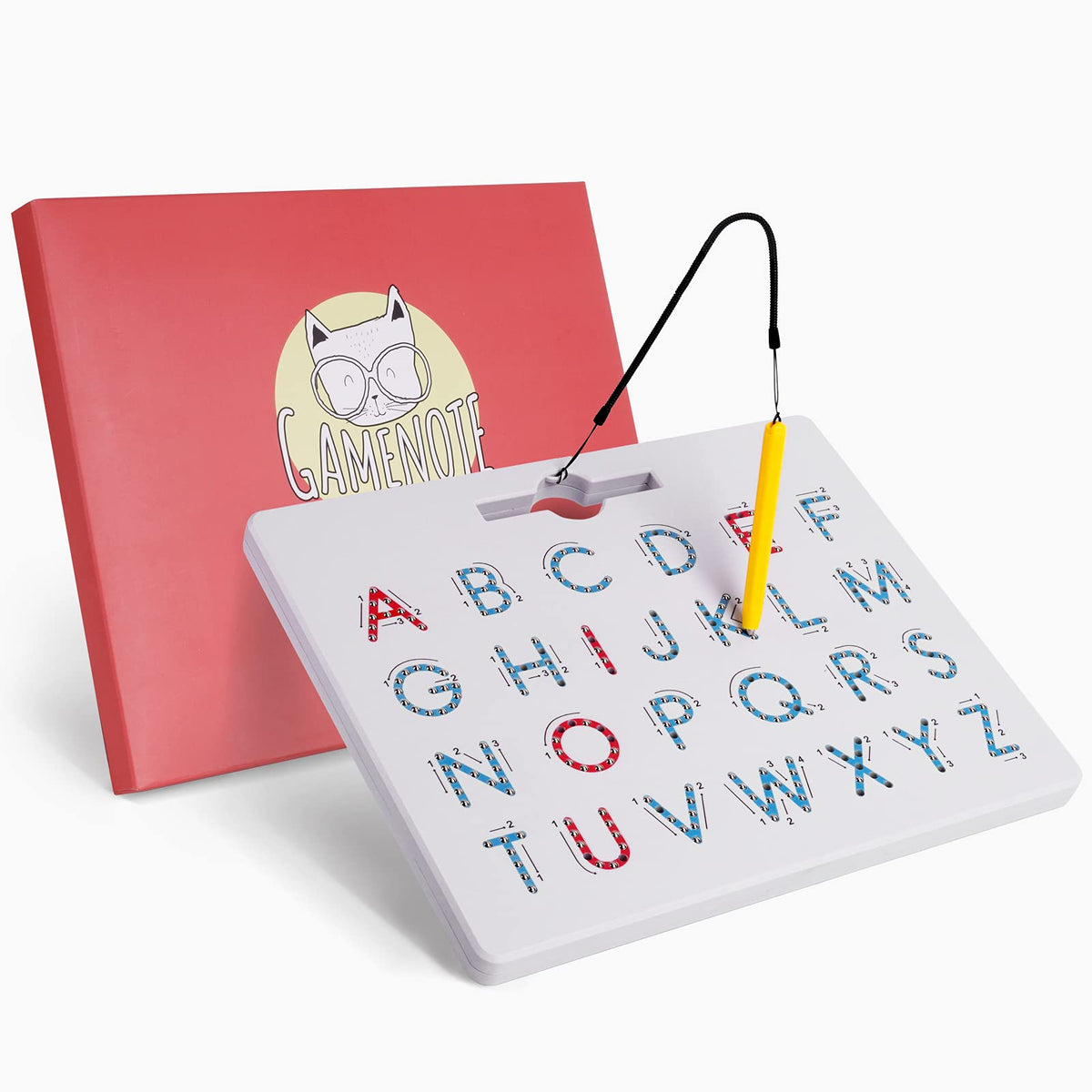 GAMENOTE Magnetic Letter Board Double Sided, ABC Alphabet Tracing Board